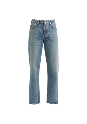 Agolde 90's Pinch Waist Blue Straight-leg Jeans - Mid Blu - W23