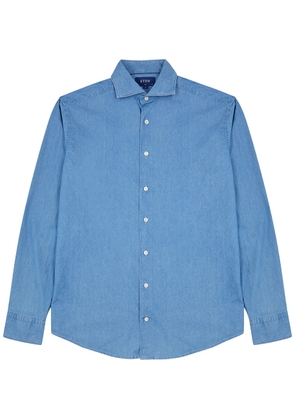 Eton Blue Chambray Shirt - 41