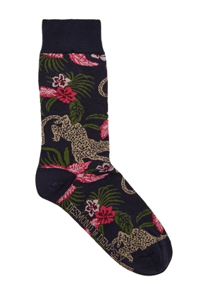 Desmond & Dempsey Soleia Cotton-blend Socks - Navy - 3739