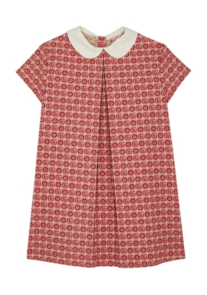Gucci Kids GG-jacquard Cotton-blend Dress (6-12 Years) | Pink | 6