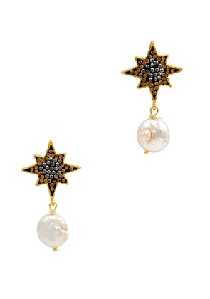 Soru Jewellery Supernova 18kt Gold-plated Drop Earrings - Pearl - One Size