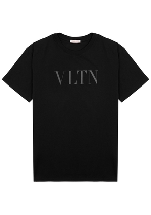 Valentino Logo-print Cotton T-shirt - Black - L