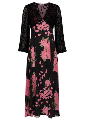 Rixo Melanie Floral-print Silk Maxi Dress - Pink - 10 (UK 10 / S)