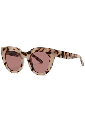 LE Specs Air Heart Oversized Sunglasses - Brown