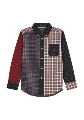 Polo Ralph Lauren Kids Checked Patchwork Cotton-poplin Shirt (1.5-6 Years) - Multicoloured - 3/3T (2 Years)