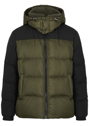 Yves Salomon Panelled Quilted Shell Jacket - Green - 46 (IT46 / S)