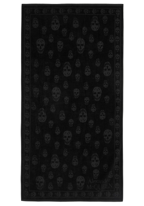 Alexander Mcqueen Skull Terry-cotton Towel - Black