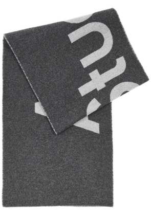 Acne Studios Toronto Logo Wool-blend Scarf - Grey