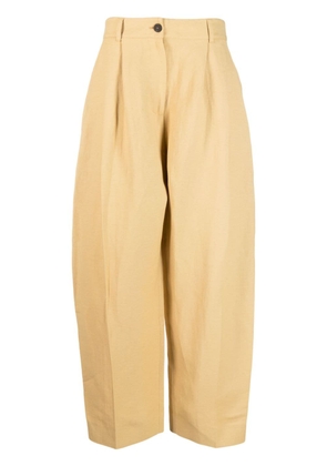 Studio Nicholson Chalko wide-leg linen-blend trousers - Neutrals