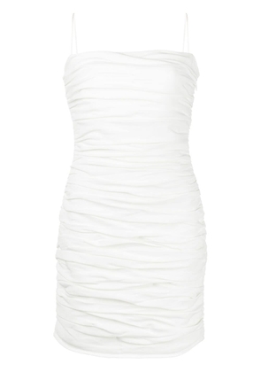Cinq A Sept Vance ruched mini dress - White