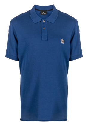 PS Paul Smith motif-embroidered polo shirt - Blue