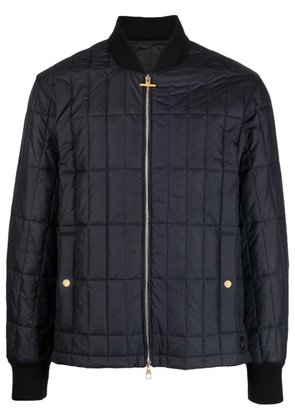 Dunhill quilted-finish padded jacket - Blue