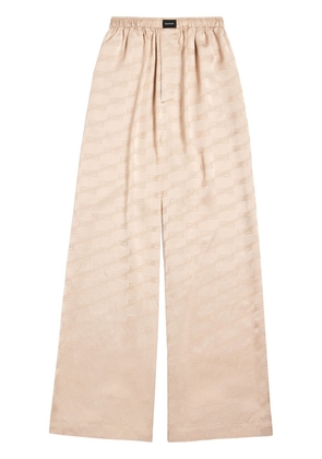 Balenciaga BB monogram pajama trousers - Neutrals