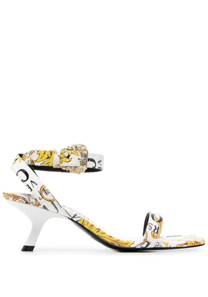 Versace Jeans Couture 68mm baroque-print sandals - White