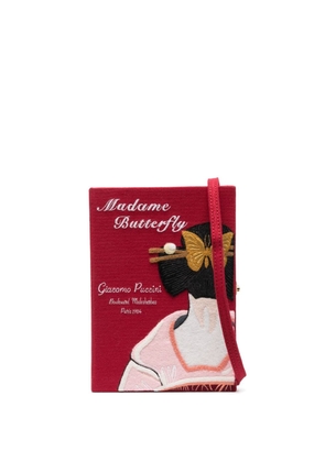 Olympia Le-Tan Madame Butterfly book clutch bag - Red