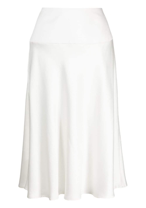 SA SU PHI high-waisted flared skirt - White