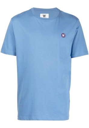 Wood Wood Ace logo-patch organic-cotton T-shirt - Blue