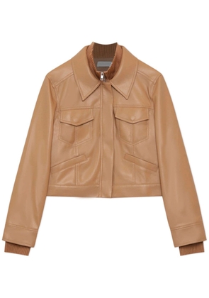 Simkhai Becka straight-point collar jacket - Brown
