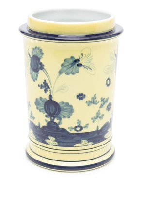 GINORI 1735 Vase hand-painted porcelain vase - Yellow