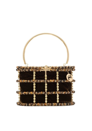 Rosantica Holli Diletta bead-embellished tote bag - Brown