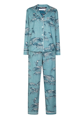 Desmond & Dempsey Bocas cotton pyjama set - Blue