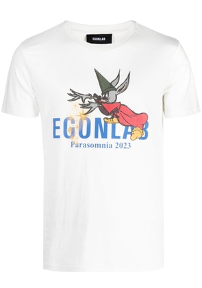 EGONlab. graphic-print cotton T-shirt - White