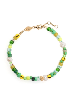 Anni Lu Surf Rider bead-embellished bracelet - Green