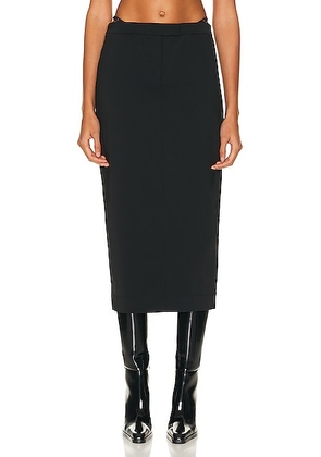 Alexander Wang Fitted G String Long Skirt in Black - Black. Size L (also in M, S).