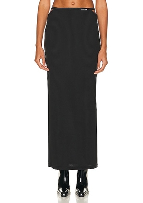 Alexander Wang Floor Length Skirt in Black - Black. Size L (also in M, S).