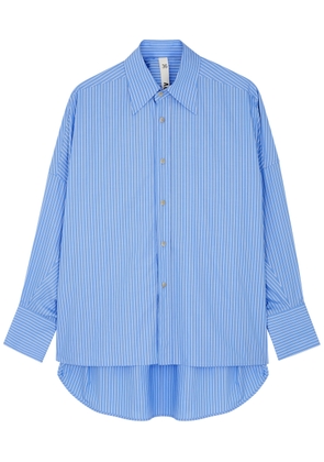 Petar Petrov Striped Cotton-poplin Shirt - Blue - 12