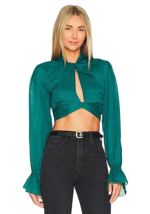 House of Harlow 1960 x REVOLVE Lucille Top in Teal. Size S.