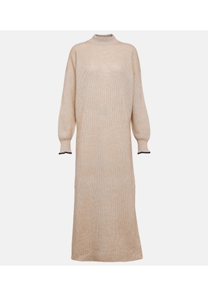 Brunello Cucinelli Alpaca and cotton midi dress
