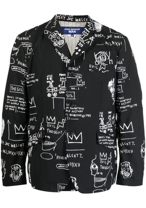 Junya Watanabe MAN x Basquiat graphic-print blazer - Black