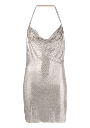 Giuseppe Di Morabito crystal-embellished halterneck mini dress - Silver