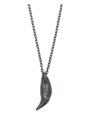 Parts of Four bear tooth sterling silver necklace