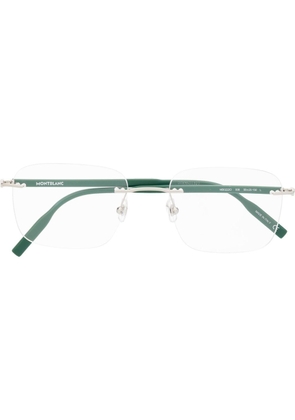 Montblanc rimless square-frame glasses - Neutrals