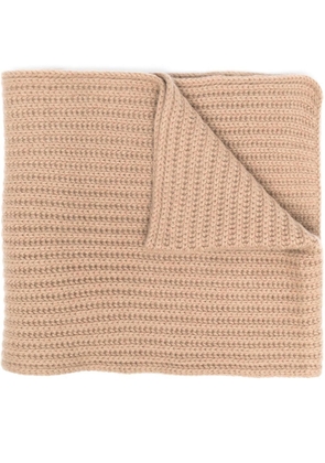 Liska chunky-knit cashmere scarf - Neutrals