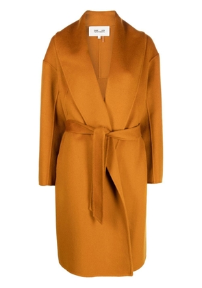 DVF Diane von Furstenberg Nico wool tied-waist coat - Brown