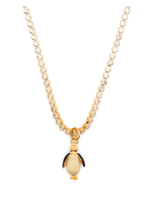 Marni penguin-pendant necklace - Gold