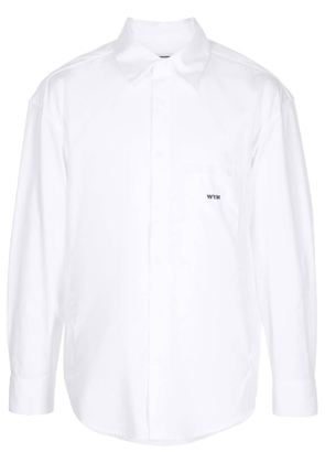 Wooyoungmi logo-print long-sleeve shirt - White