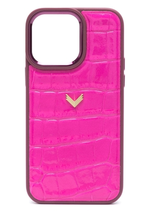 Loulou x Velante two-tone iPhone 14 Pro case - Pink