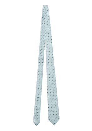 Burberry dot-print silk tie - Blue