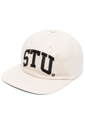 Stüssy embroidered-logo cotton cap - Neutrals