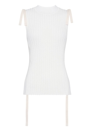 Dion Lee Utility ribbed-knit vest - White