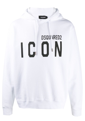 Dsquared2 Icon print hooded sweatshirt - White