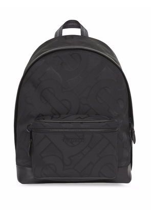 Burberry monogram-jacquard backpack - Black