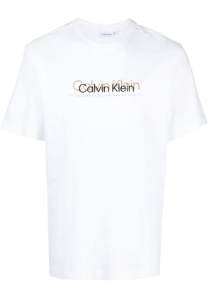 Calvin Klein cotton logo-print T-shirt - White