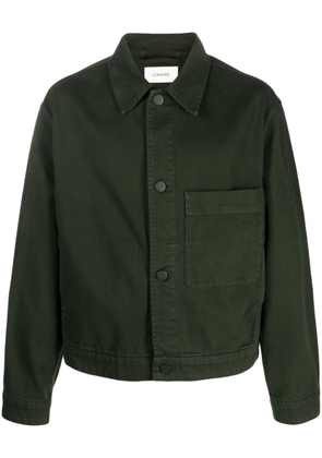 Lemaire spread-collar cotton shirt jacket - Green
