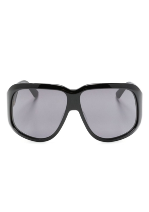 Longchamp logo oversize-frame sunglasses - Black