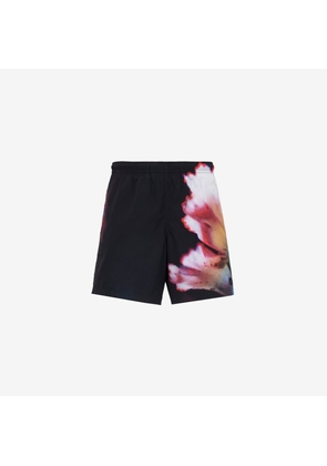 ALEXANDER MCQUEEN - Solarised Flower Swim Shorts - Item 7510614419Q1088